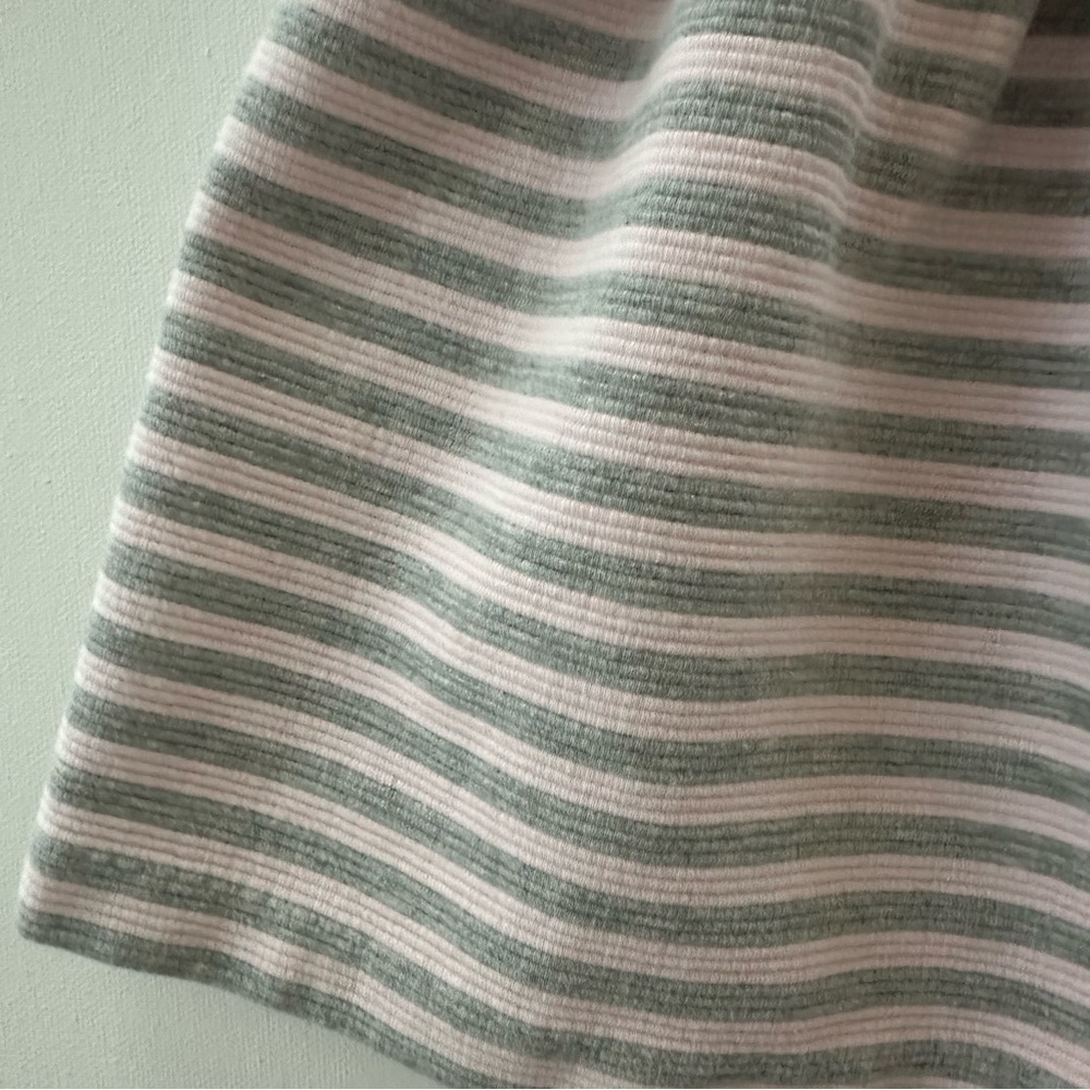 Ralph Lauren 18 Months Baby Girl Pink Gray Stripe Ponte Dress - Picture 2 of 5